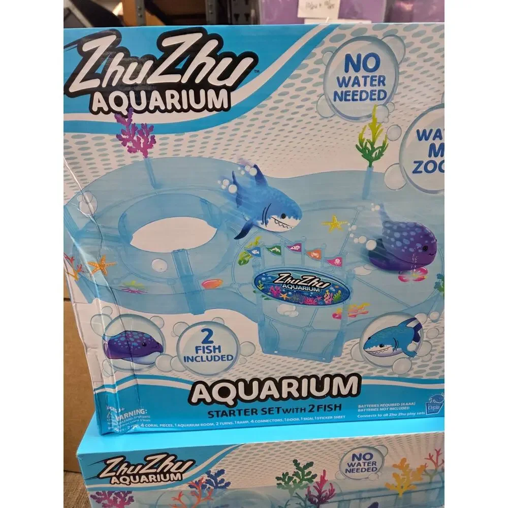 Zhu Zhu Pets Aquarium Starter Set Fish Submarine Coral Reef Tunnel Combo Lot